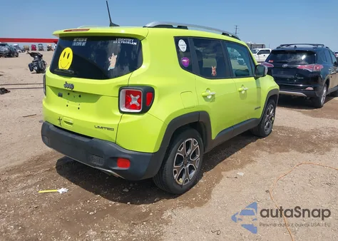 2018 Jeep Renegade Limited from USA, damaged, VIN ZACCJADB6JPH15193
